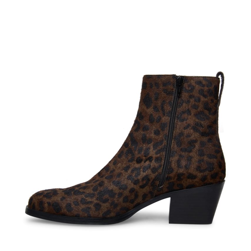 Leopard Steve Madden Richie Men's Ankle Boots | PH 7029FBJ